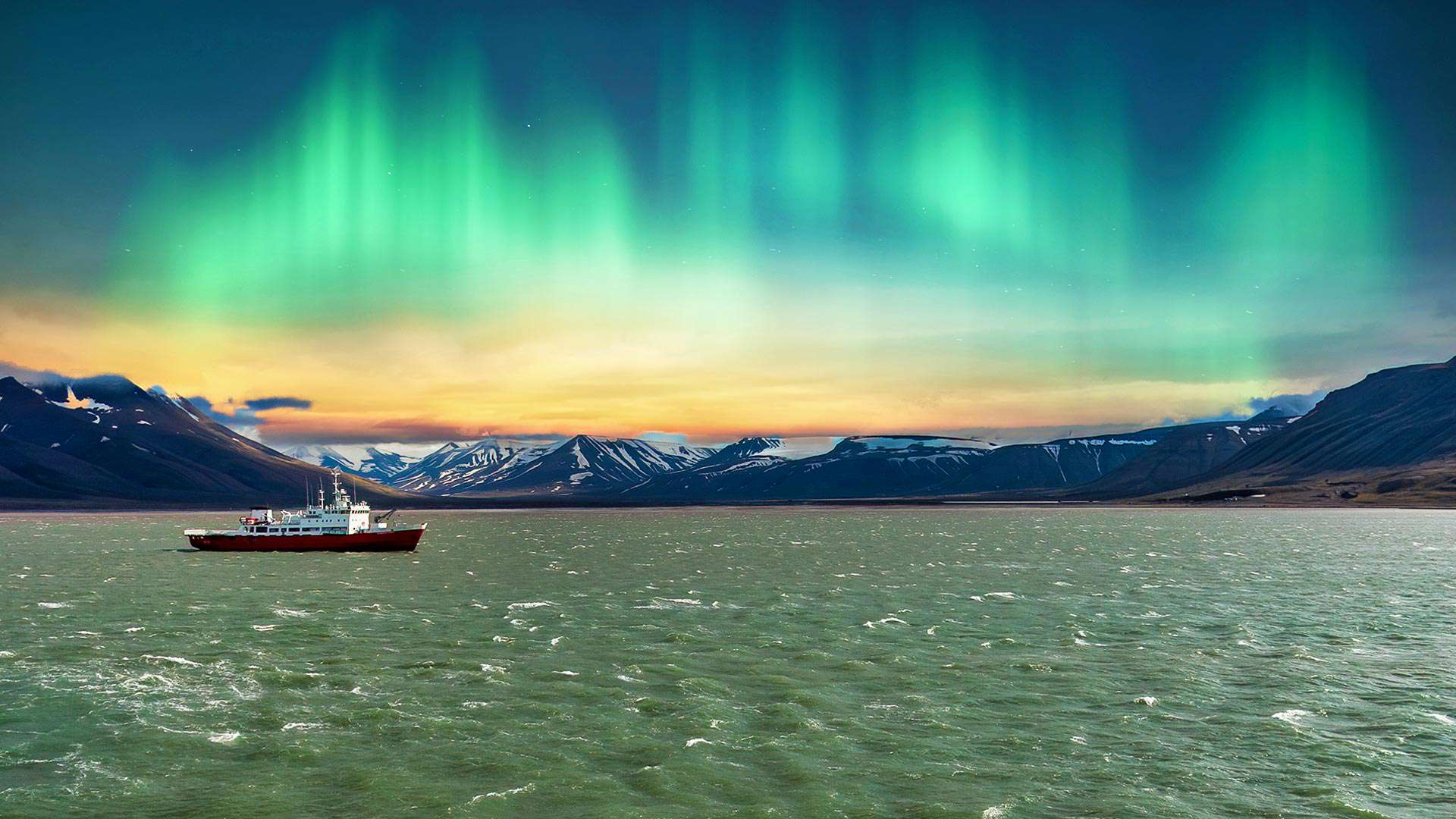 Svalbard Nordsly Sommer