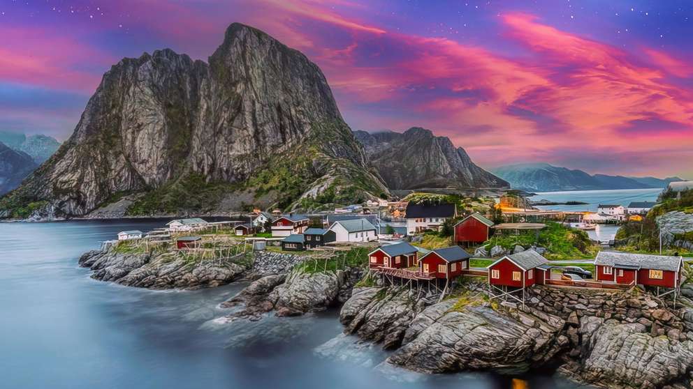 Lofoten Solnedgang