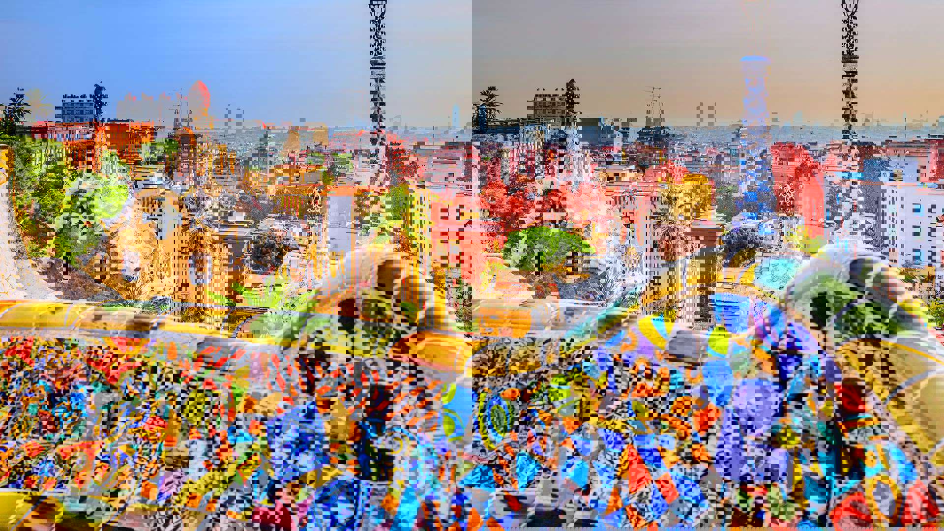Barcelona Guell Parken Vue